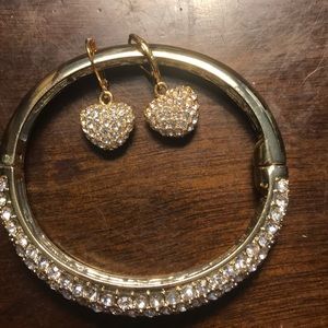 Bracelet and matching earrings